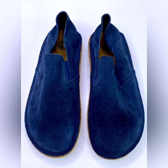 Birkenstock Shoes - Birkenstock Callan Navy Suede Leather Size 38 / US W 7 - 7.5 Barely Worn Narrow
